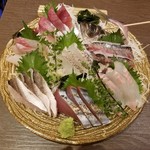 サカナメルカート・ゼン - おまかせ鮮魚の五点盛り