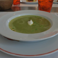 Benoit Alain Ducasse - グリーンピースのスープ リコッタチーズ