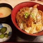 かつふじ - ・カツ丼(竹：120gロース)＋エビフライ