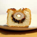 ベーカリーショパン - 最大の貢献者は、ちくわの下に敷かれた塩昆布！ 上に振られた青海苔天かすの効果もてきめんだ