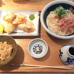 山半 麻布十番本店 - かしわ天 うどん