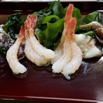 松乃寿司 - つまみのトリガイと甘海老