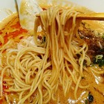 麺屋 愛心 - 博多ラーメンのような細麺！(担々麺)