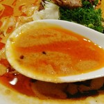 麺屋 愛心 - がっつり海老出汁の担々麺スープ！(担々麺)