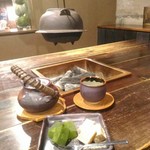 宮田屋 - 【2018/4】日本茶とわらび餅セット