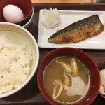 すき家 - たまかけサバ(*´ω`*)定食