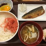 すき家 - たまかけサバ(*´ω`*)定食