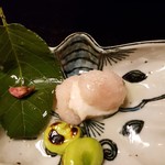 たか田八祥 - 2018.4.桜餅に見立てた鯛のすり身と上新粉の挟み蒸し