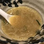 中華そば 先﨑 - 地鶏中華そば (塩)のスープ