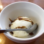 千比呂 - ランチのデザートのアイス