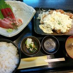 けいの家 八王子本店 - 日替わり刺身チキン南蛮定食