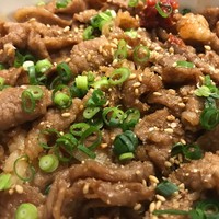 焼肉　福々 - 小口のねぎがかかっています