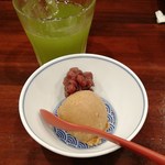 鳥田中 - サービスのデザートはきなこジェラート