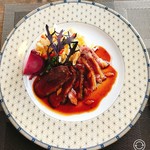 K.Cダイニング - Xmas•┈┈＊仔牛のタン香草ジュレ. メダイヨン仕立て