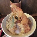 Udondokorogenki - ミニ天丼アップ2018.04.19