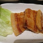 麦とろ物語 with ヘルシー麺 - 豚バラのソテー