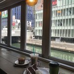 ホノルル コーヒー - 道頓堀川見ながら朝のおやつ＼(^o^)／