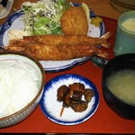 エビフライ・エビカツ定食@1.200円