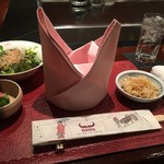 ステーキハウスハマ - ナプキンもオシャレ。