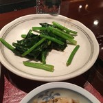 ステーキハウスハマ - ホウレンソウのバターソテー