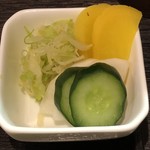 成蔵 - 漬け物もしっかり