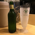 饗 くろ喜 - グラスが凍った「ハートランド」500円