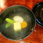 旅館花屋 - 椀   蛤のお吸い物
