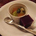 旅館花屋 - 安納芋の羊羮とデザート