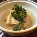 自然坊たなか - 筍、タラの芽、蓮根餅、カラスミ