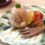 自然坊たなか - きな粉のアイス ヨモギのマフィン