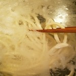 讃岐うどん 白庵 - お湯に投入！！