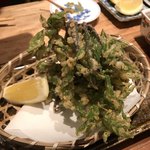 炭火焼鳥 きち蔵 - こしあぶら天ぷら