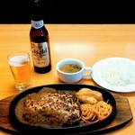 Suteki Miya - ノンアルコールビール、自家製ハンバーグランチ・ポンド（1ポンド４５０ｇ） 