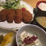 呑ん太 - 牡蠣フライ定食