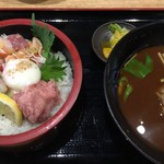 海鮮れすとらん 魚輝水産 - 漁師ねきとろ丼定食（￥680）