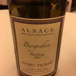 レストラン ラ フィネス - 2003 Marc Tempe Riesling Burgrenben