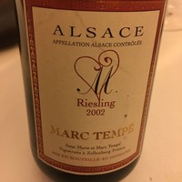 レストラン ラ フィネス - 2002 Marc Tempe Riesling Mambourg