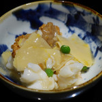 GINZA JOTAKI - 天然伊勢海老と鹿児島産朝掘りタケノコの中国伝統おこげ 野山椒の旨味餡