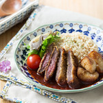 カフェクアラ - 貴重な奥多摩産のジビエ、鹿肉のカツライス。