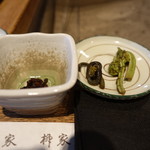 柳家 - 蜂の子と山菜
