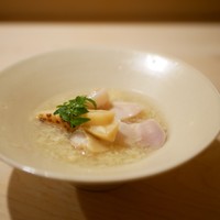 鮨 あらい - ハマグリと筍のスープ