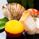 Seasonal vegetables and seasonal fish kaiseki 11,000 yen