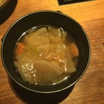 農家の台所 - 味噌汁