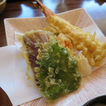 RESTAURANT SUNTORY - 天ぷらのアップ(2018年4月)