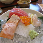 RESTAURANT SUNTORY - お刺身のアップ(2018年4月)