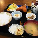 あすなろ - 日替わりのアジフライ定食650円