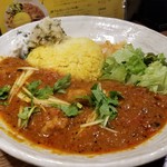 SPICY CURRY 魯珈 - ラムジンジャートマトカレー＋ふきのとうのウプマ