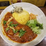 SPICY CURRY 魯珈 - ラムジンジャートマトカレー＋ふきのとうのウプマ