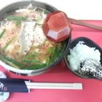 福の舞 - 宮崎名物。元祖辛麺。〆はご飯を入れて雑炊に。