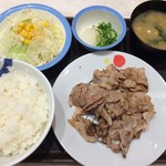 松屋 - 豚バラ焼肉W定食
            ライス 特盛